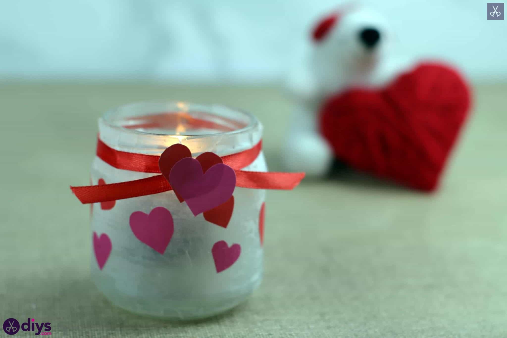 Valentines day candle holder